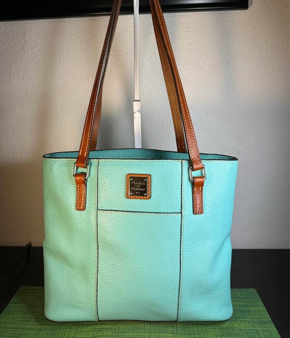 Dooney & Bourke Pebble Grain Small Lexington Shopper Tote-Spearmint/Mint Green